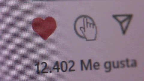 Red Heart, Send, Dialog Line Icons, Speech Bubble, Navigation Symbols. Close Up. Stock Footage 233374799