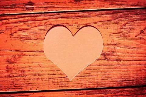 Red Heart Shape closeup Stock Photos