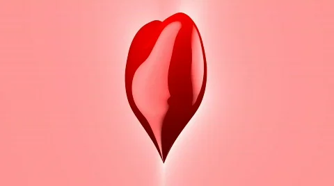 Red Heart shape loop 스톡 동영상 831804