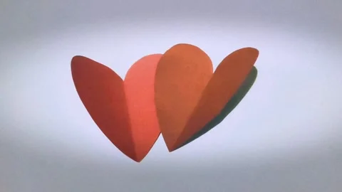 Red Heart Shape Pattern Background Stock Footage 300648956