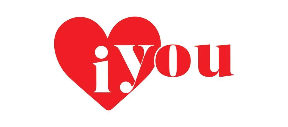 Red Heart Shape Replacing The Word Love In Text Message Graphic Ilustração Stock