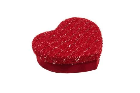 Red Heart Shaped Gift Boxes With Glitter Texture for Valentine Romance and Love  Stock Photos