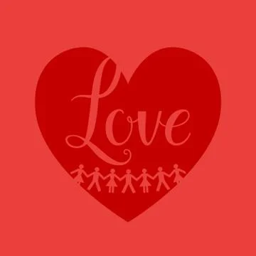 Red heart sign Stock Illustration