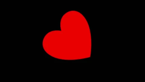 Red heart spinning around Stockbeeldmateriaal 146971804