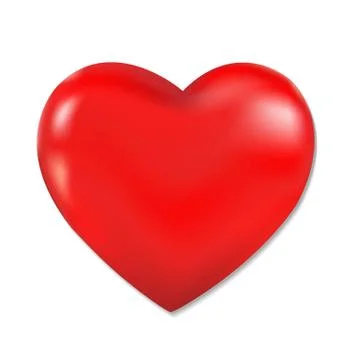Red heart symbol Stock Illustration