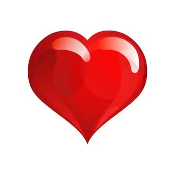 Red heart symbol Stock Illustration