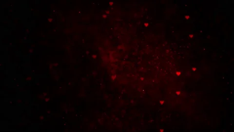 Red heart symbol particle background, red love particles background Stock Footage 164145490