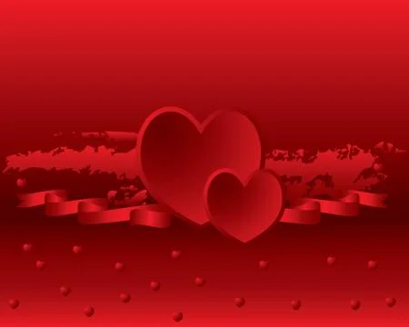 Red heart vector design Stock Illustration