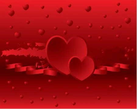 Red heart vector design Stock Illustration