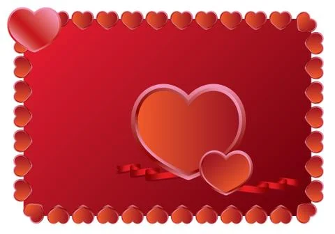 Red heart vector design Stock Illustration