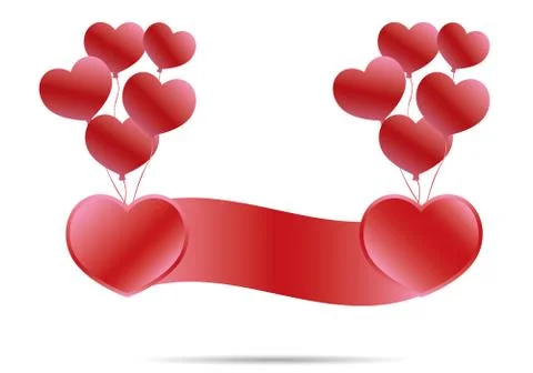 Red heart vector design Stock Illustration