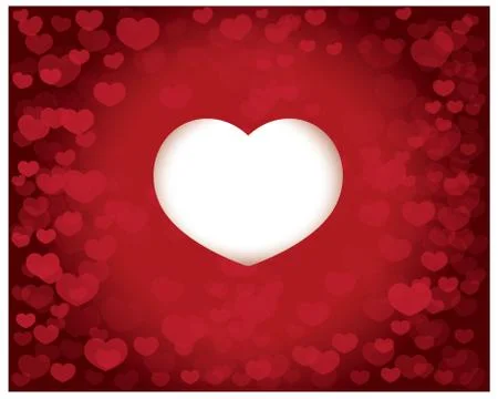 Red heart vector design Stock Illustration