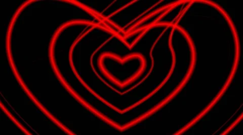 Red Heart  Vj  Video Stock Footage 41709354