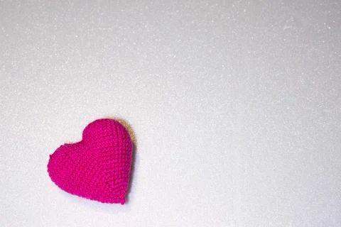 Red heart on a white background Stock Photos