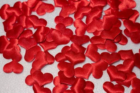Red heart on a white background Stock Photos