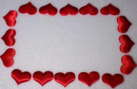 Red heart on a white background Stock Photos