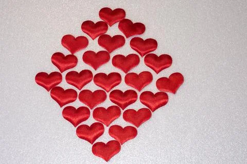 Red heart on a white background Stock Photos
