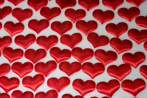 Red heart on a white background Stock Photos