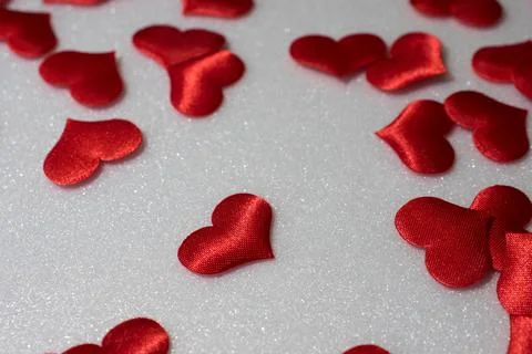 Red heart on a white background Stock Photos