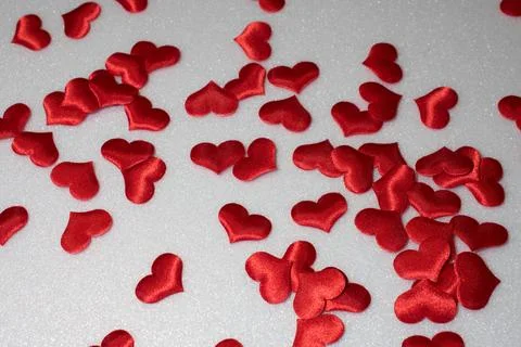 Red heart on a white background Stock Photos
