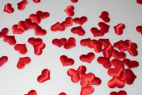 Red heart on a white background Stock Photos