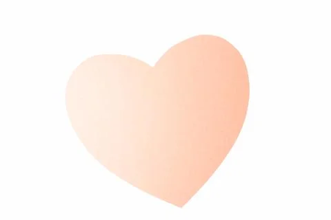 Red heart on white background Stock Photos