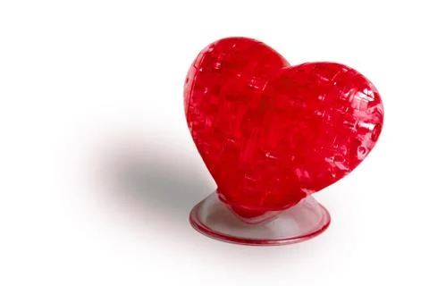 Red Hearth on white background 写真素材