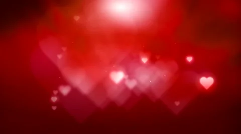 Red Hearts Background Stock Footage 48669537