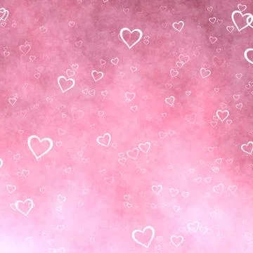 Red hearts background Stock Illustration