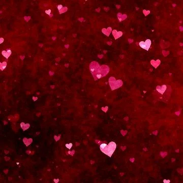 Red hearts background Illustrazione stock