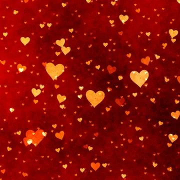 Red hearts background Stock Illustration