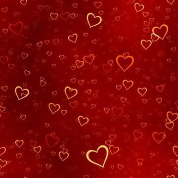 Red hearts background Stock Illustration
