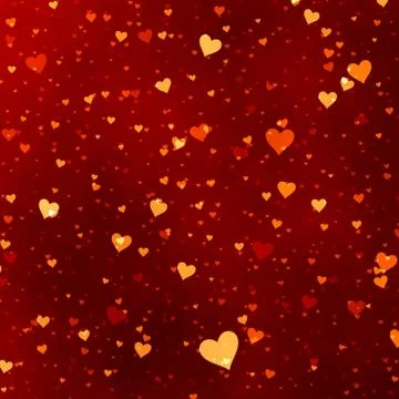 Red hearts background Illustrazione stock
