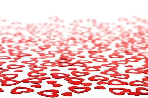 Red hearts background Illustrazione stock