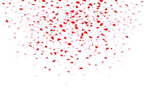 Red hearts background Stock Illustration