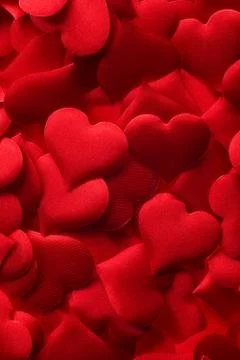 Red hearts background Stock Photos