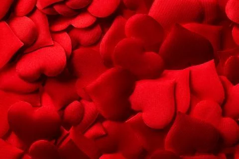 Red hearts background Stock Photos