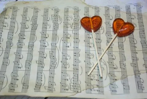 Red hearts on background Stock Photos
