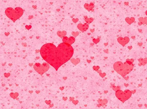Red hearts backgrounds Stock Illustration