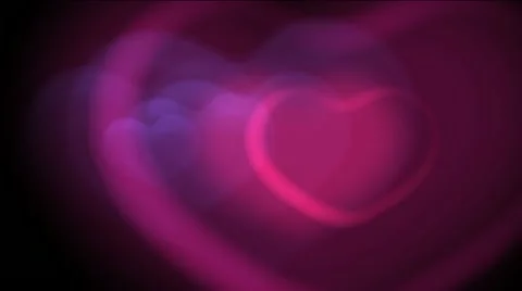Red hearts on a black background 動画素材 12546555
