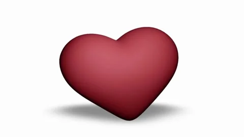 Red Hearts With Falling On Background Loopable background Neon lights heart Stock Footage 336562739