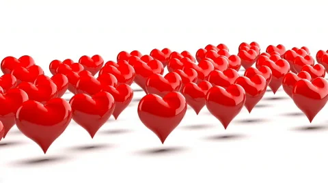 Red hearts 스톡 동영상 879229