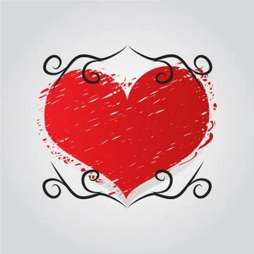 Red hearts icon 스톡 일러스트