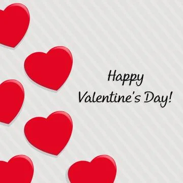 Red hearts Stock Illustration