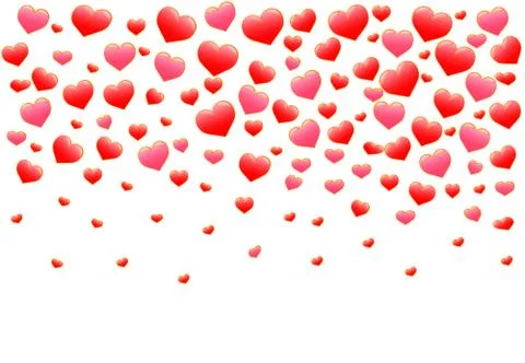 Red Hearts Stock Illustration