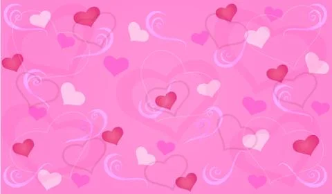 Red Hearts Stock Illustration