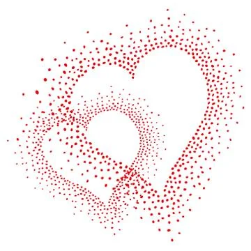 Red hearts Stock Illustration
