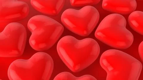 Red hearts Stockillustratie