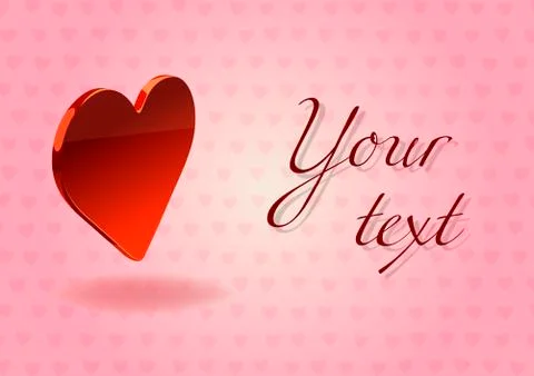 Red hearts Stock Illustration