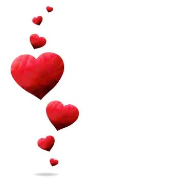 Red Hearts Stock Illustration